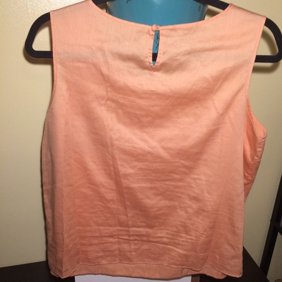 Talbots Peach Ruffle Tank - Picture 3 of 5